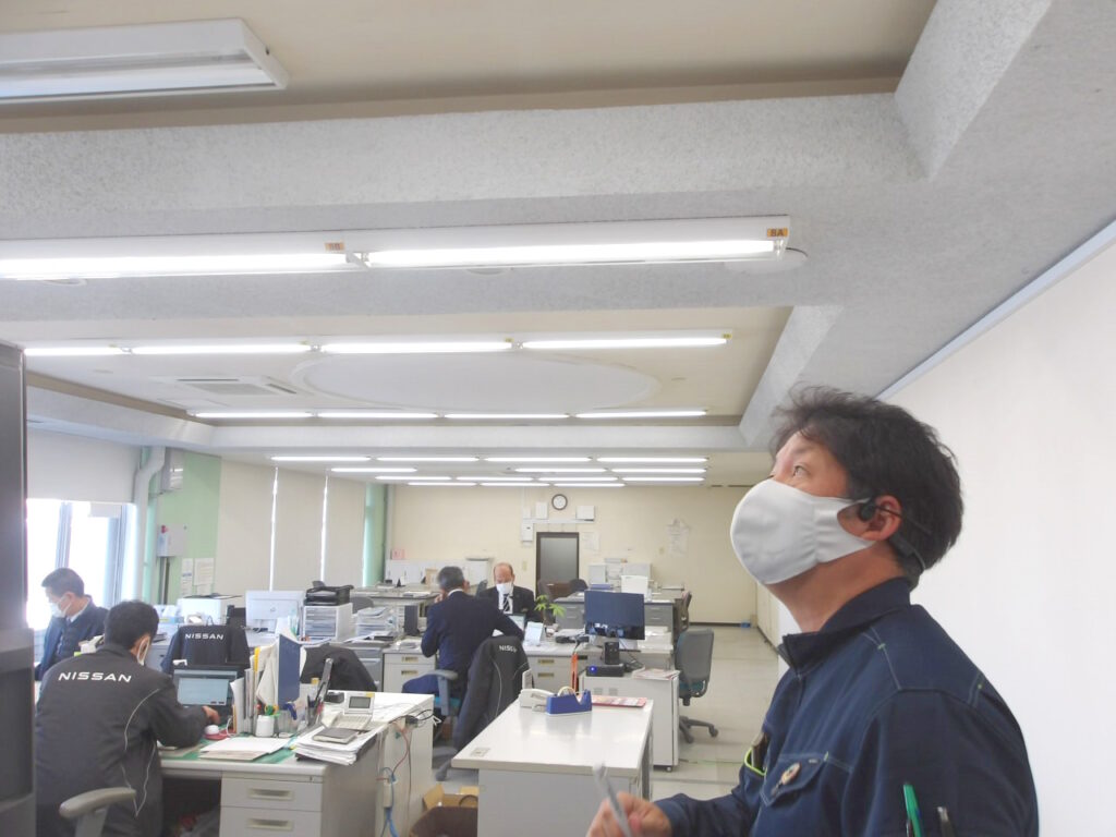 省エネ診断 現地調査の様子1